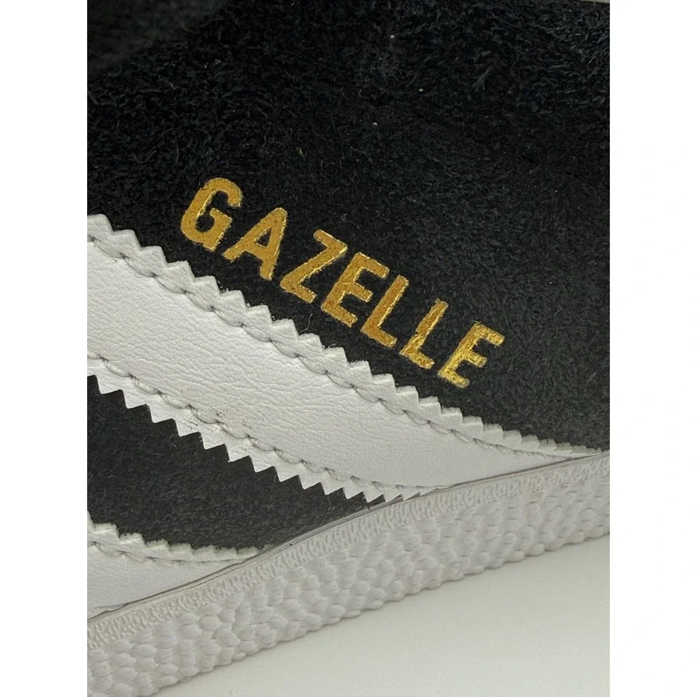 Adidas Originals Gazelle Black White Suede Sneakers Men's Size 9 EUC New Insoles